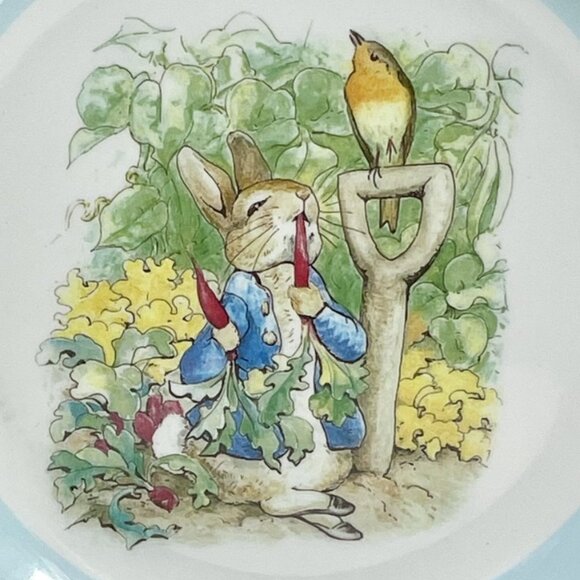 Pottery Barn Kids Peter Rabbit Beatrix Potter Melamine Dinner Plates SET of 3 - Picture 5 of 12